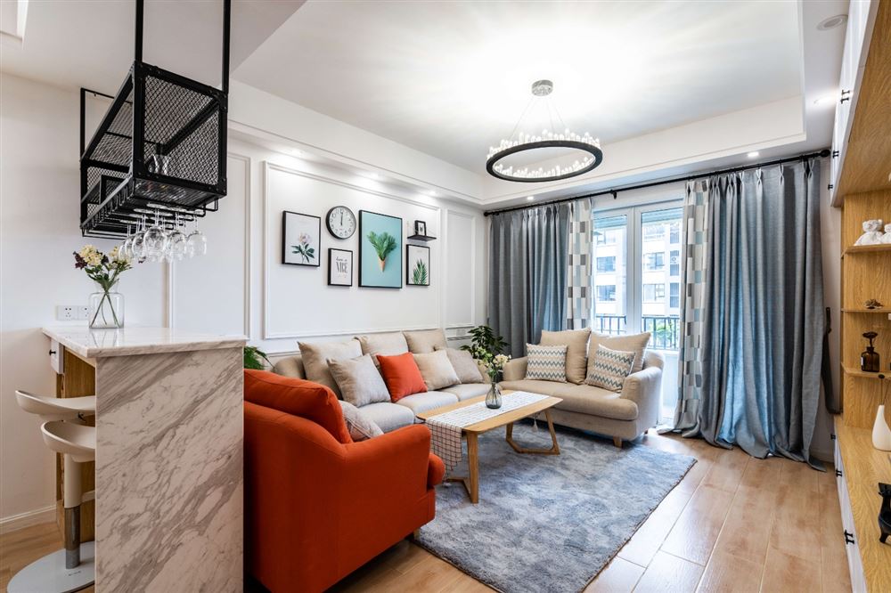 江門(mén)市東方豪苑北歐風(fēng)格三居室裝修案例