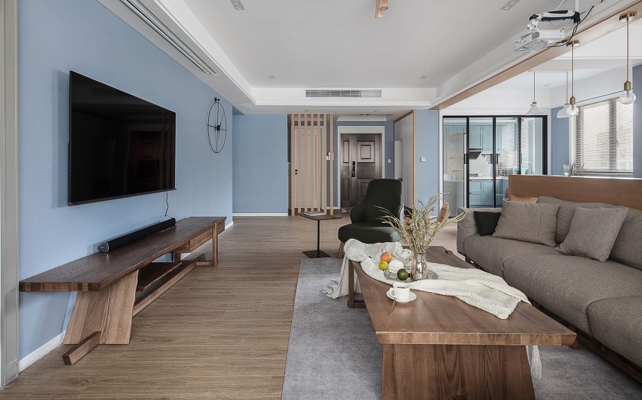 江門市翠景園北歐風(fēng)格四居室裝修案例