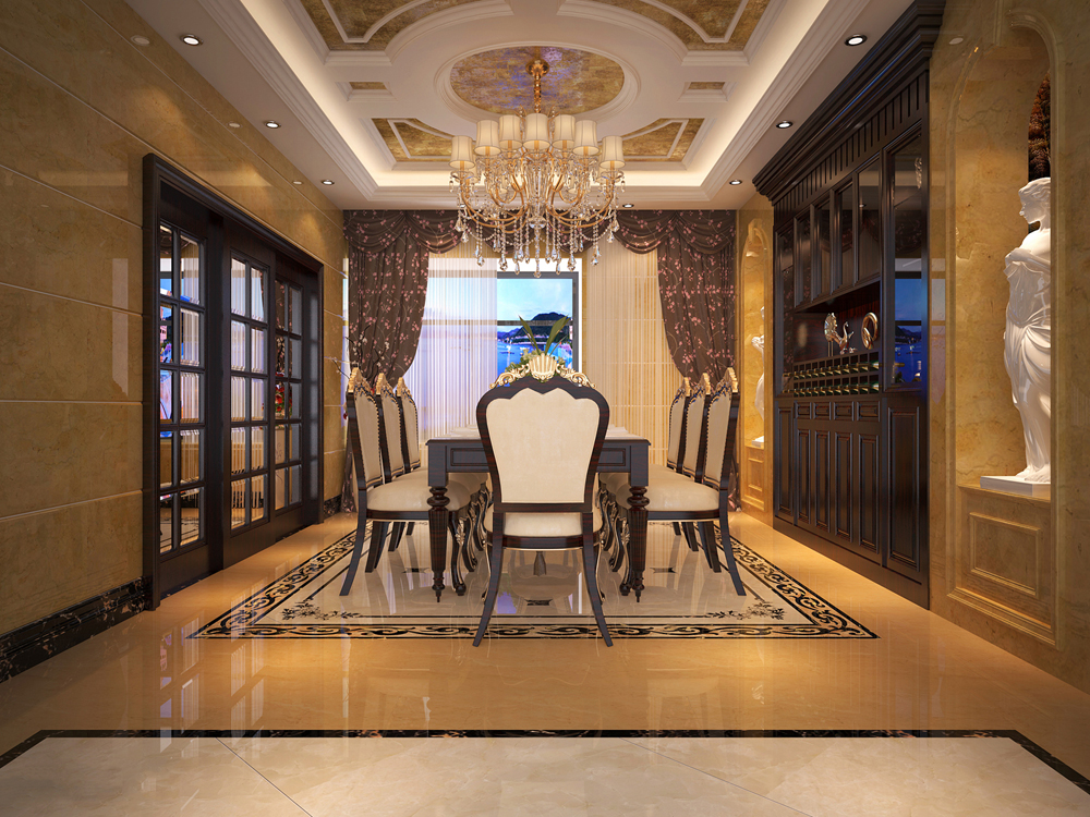 韶關(guān)市云星錢隆譽園歐式風格別墅裝修案例