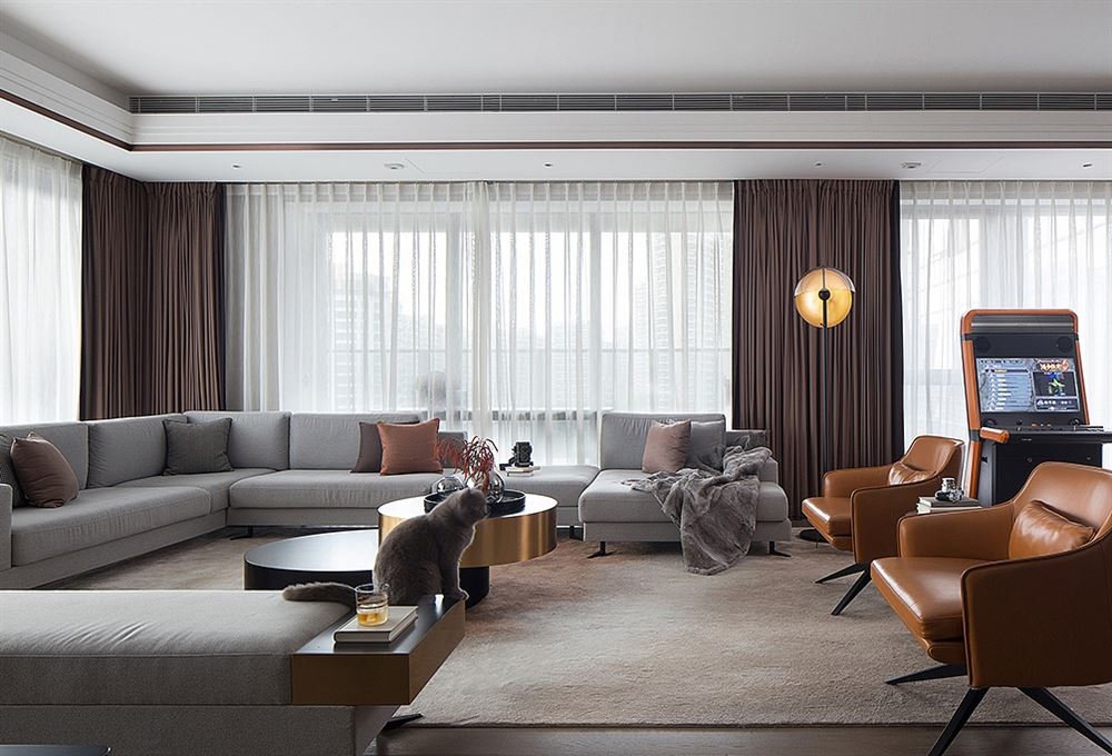 廣州市荔港南灣輕奢風(fēng)格二居室裝修案例