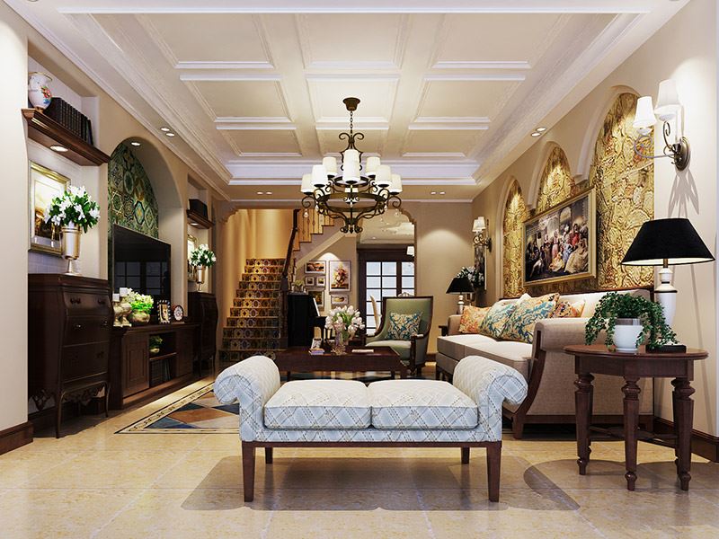 揭陽市寶豐花園現(xiàn)代風格別墅裝修案例