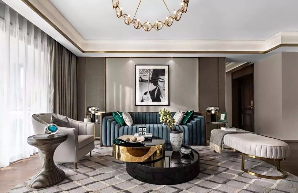 佛山市保利和悅濱江輕奢風(fēng)格三居室裝修案例