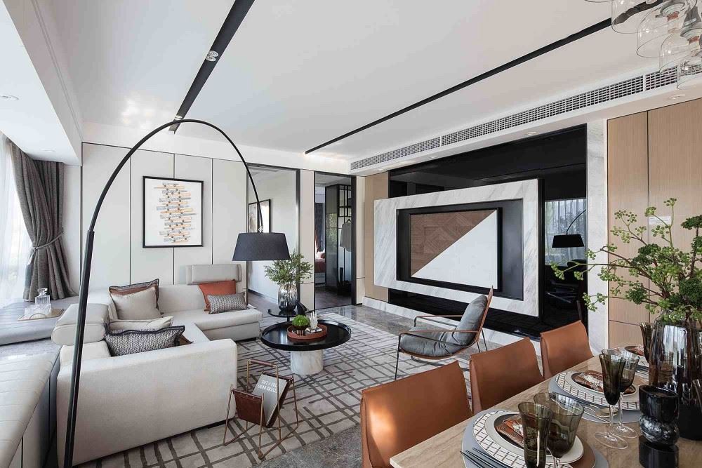 佛山市旭輝雅居樂清樾北歐風格三居室裝修案例