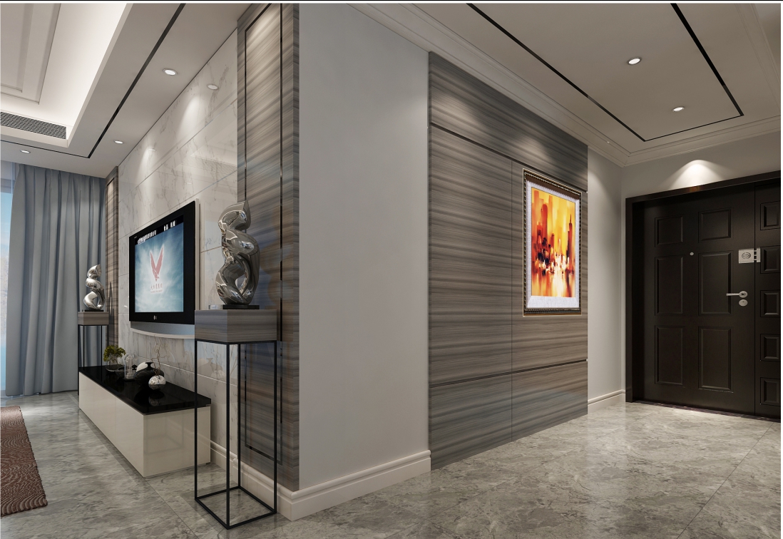 廣州市保利羅蘭國際歐式風(fēng)格四居室裝修案例