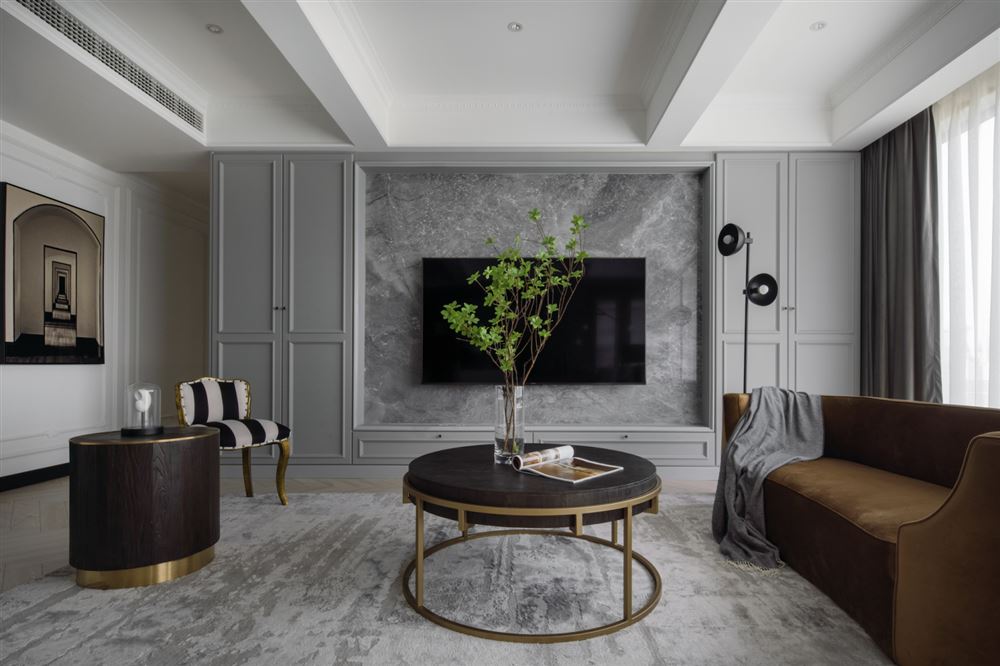 佛山市恒大&middot;酈湖城美式風(fēng)格三居室裝修案例
