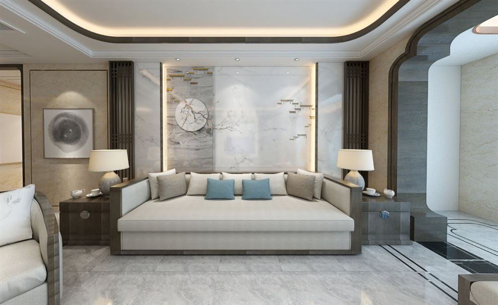 廣州市保利云禧新中式風(fēng)格四居室裝修案例