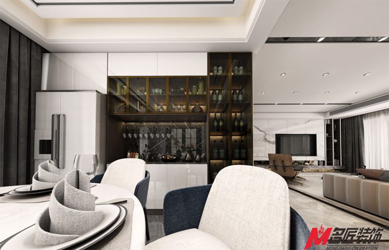 茂名市名門(mén)世家輕奢風(fēng)格平層裝修案例