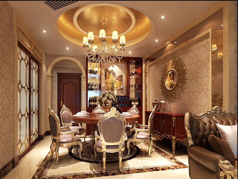 佛山市綠城&middot;桂語(yǔ)蘭庭新古典風(fēng)格三居室裝修案例