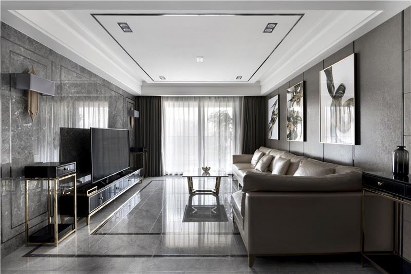 佛山市復(fù)地公園和光輕奢風格四居室裝修案例