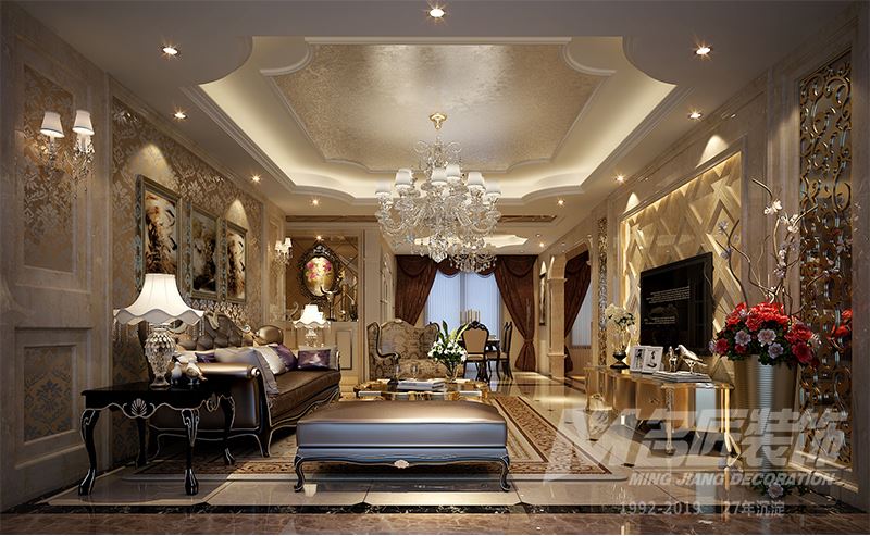 佛山市碧桂園南海悅城歐式風(fēng)格三居室裝修案例