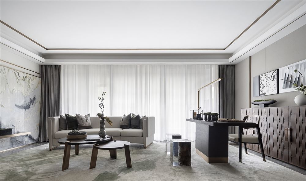 佛山市鵬瑞皓玥灣現(xiàn)代簡約風(fēng)格四居室裝修案例