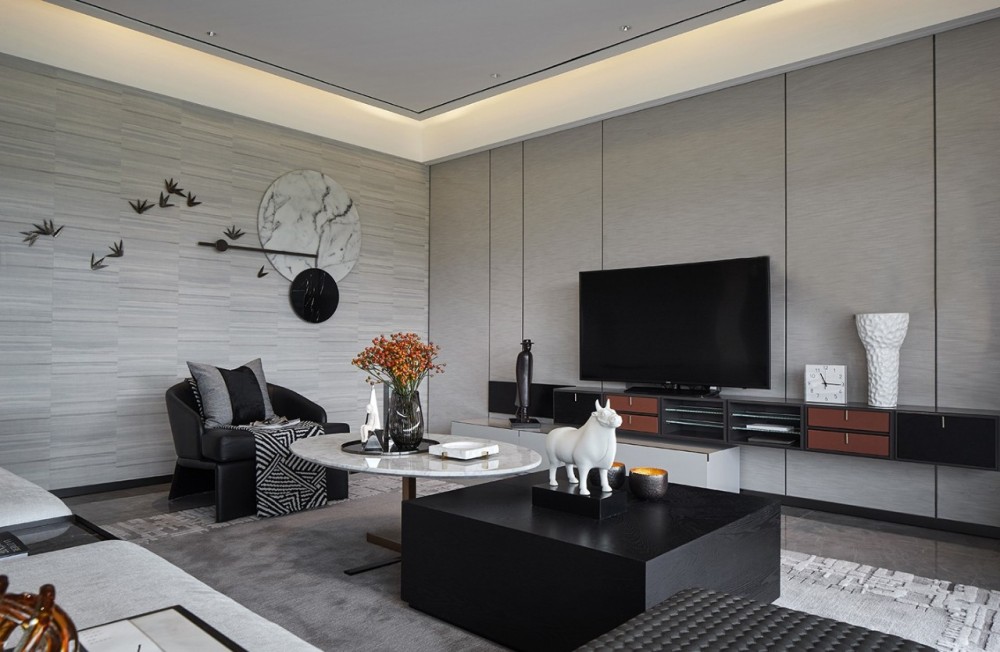現(xiàn)代簡約風(fēng)格室內(nèi)設(shè)計家裝案例-客廳電視背景墻 現(xiàn)代簡約風(fēng)格室內(nèi)設(shè)計家裝案例-客廳電視背景墻