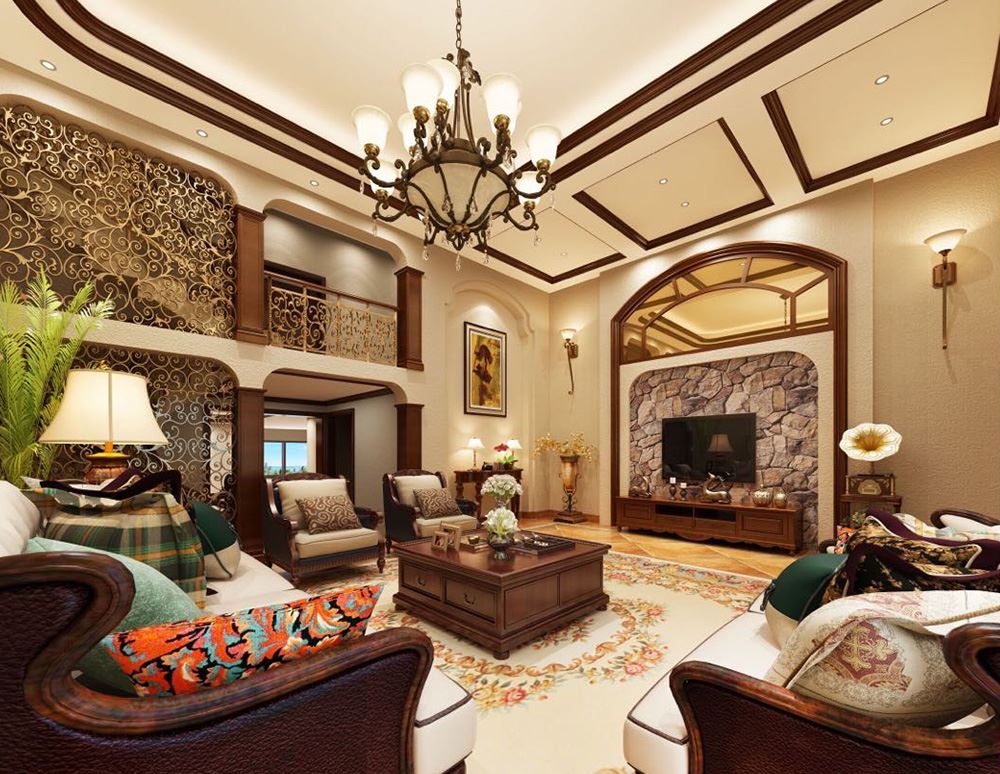 衢州市白馬公寓美式風(fēng)格別墅裝修案例