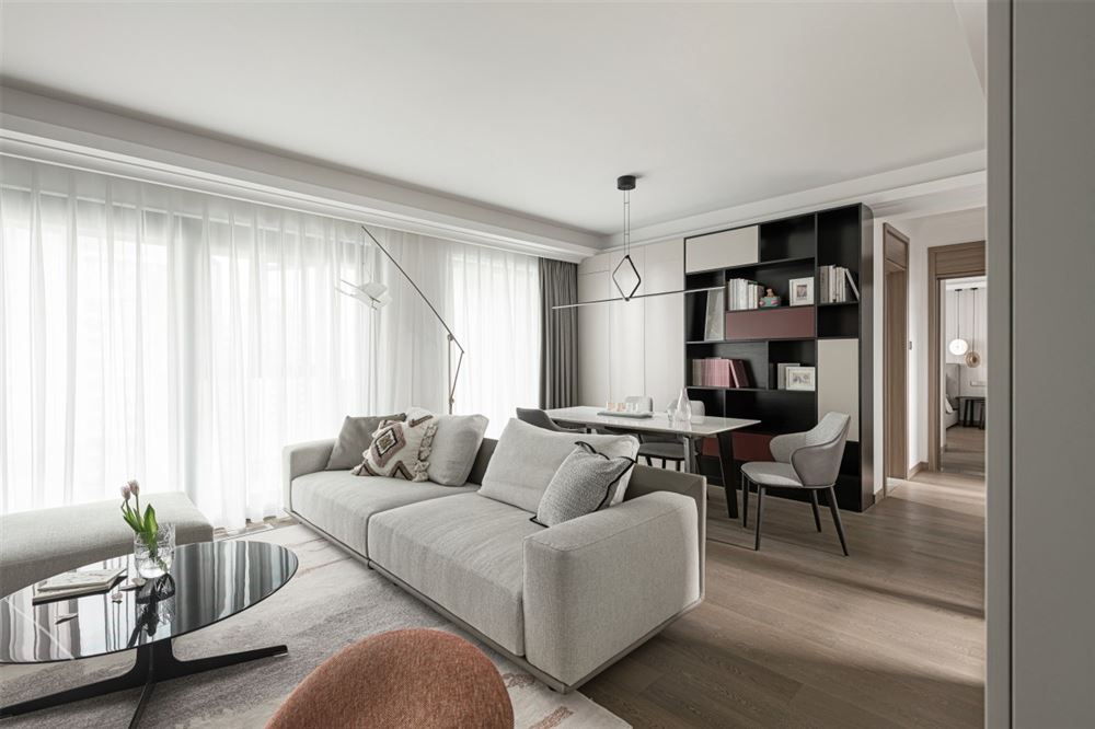 佛山市峰睿公館現(xiàn)代簡約風格三居室裝修案例