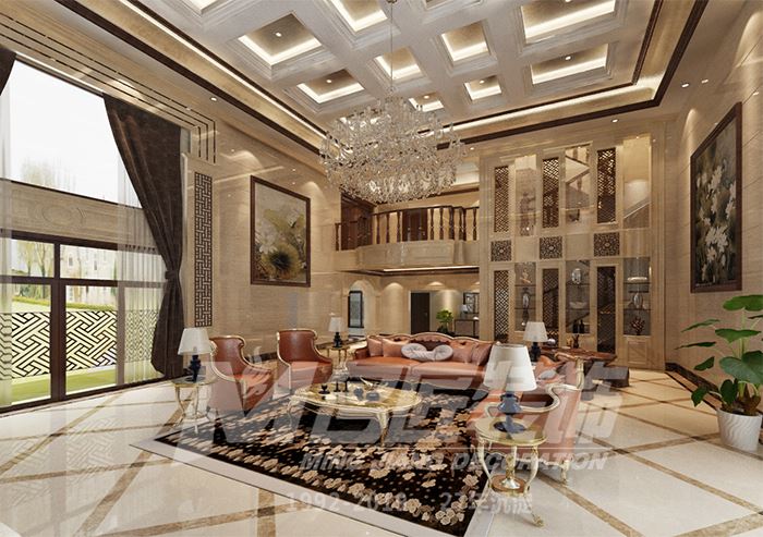 佛山市順德自在城歐式風(fēng)格四居室裝修案例