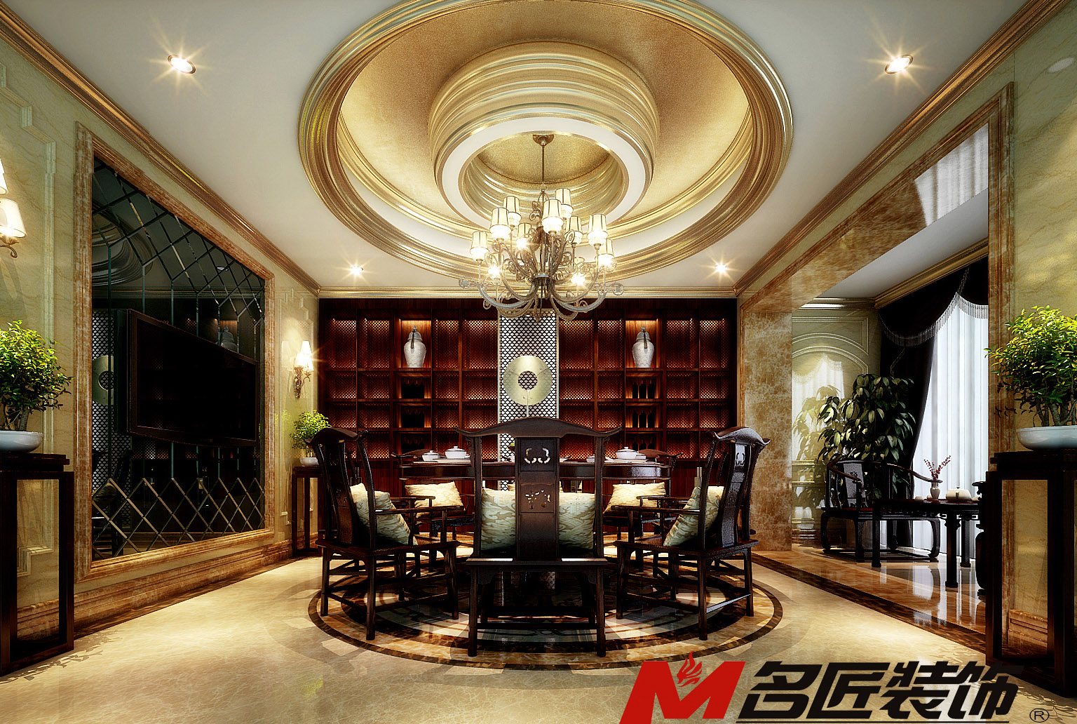 佛山市恒大山湖郡歐式風(fēng)格別墅裝修案例