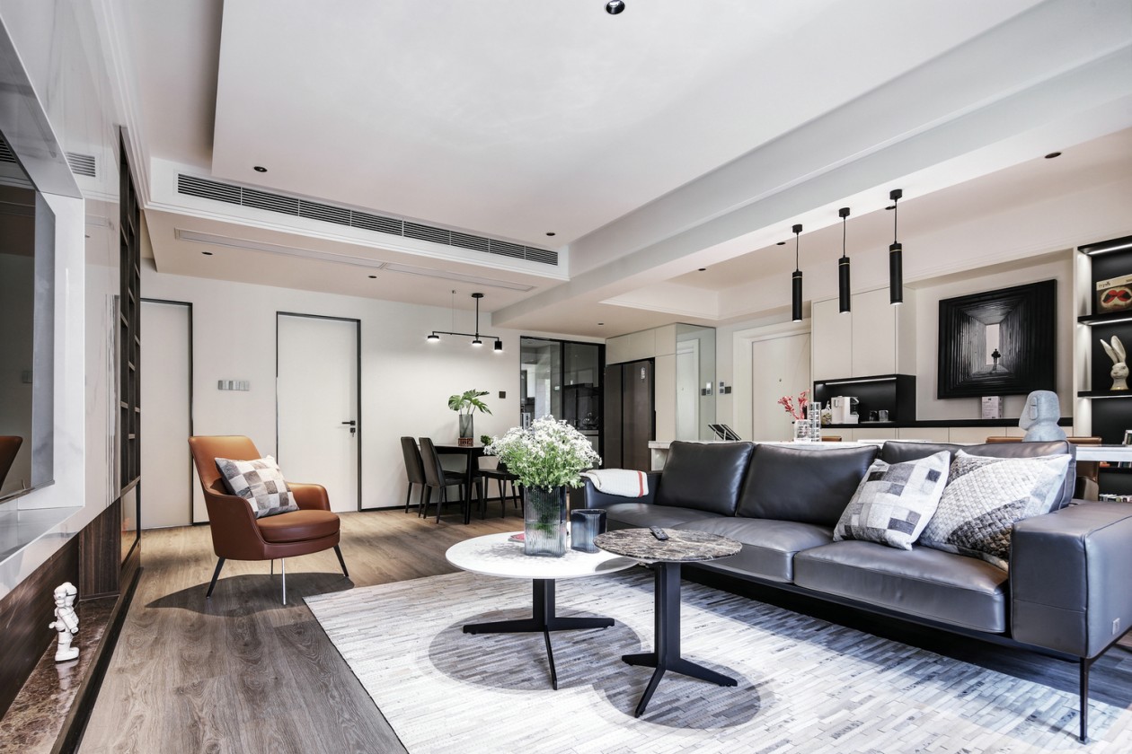 現(xiàn)代簡約風格室內(nèi)設(shè)計家裝案例-客餐廳