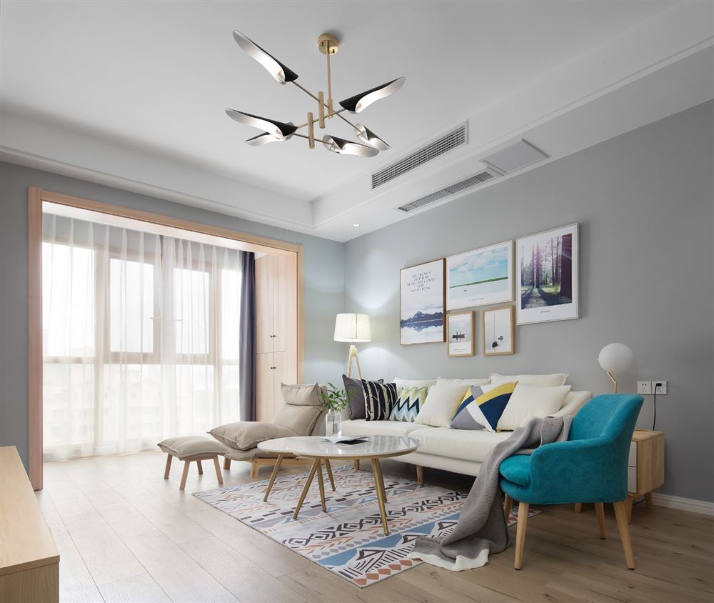 江門市幸福新村北歐風格三居室裝修案例