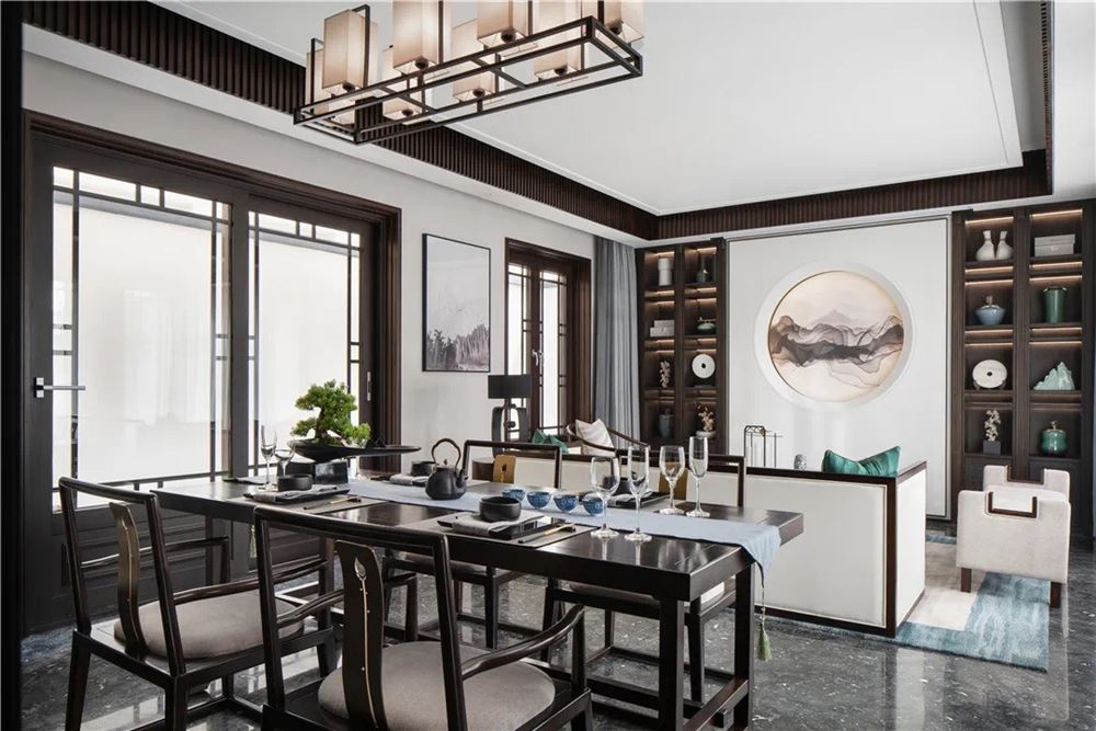 佛山市招商樾園新中式風(fēng)格四居室裝修案例