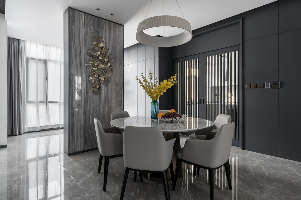 現(xiàn)代簡約風格室內(nèi)家裝案例效果圖-餐廳 現(xiàn)代簡約風格室內(nèi)家裝案例效果圖-餐廳