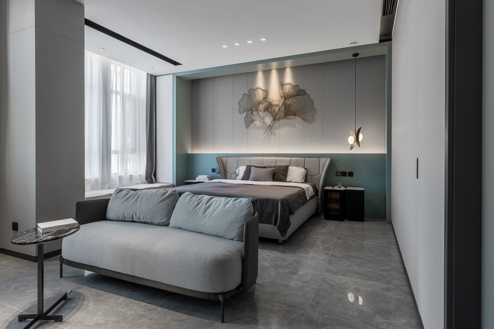 現(xiàn)代簡約風格室內(nèi)家裝案例效果圖-臥室 現(xiàn)代簡約風格室內(nèi)家裝案例效果圖-臥室