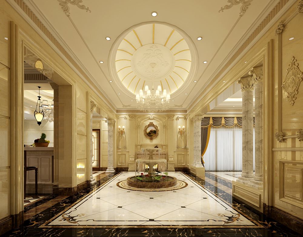 佛山市越秀星匯瀚府歐式風(fēng)格別墅裝修案例