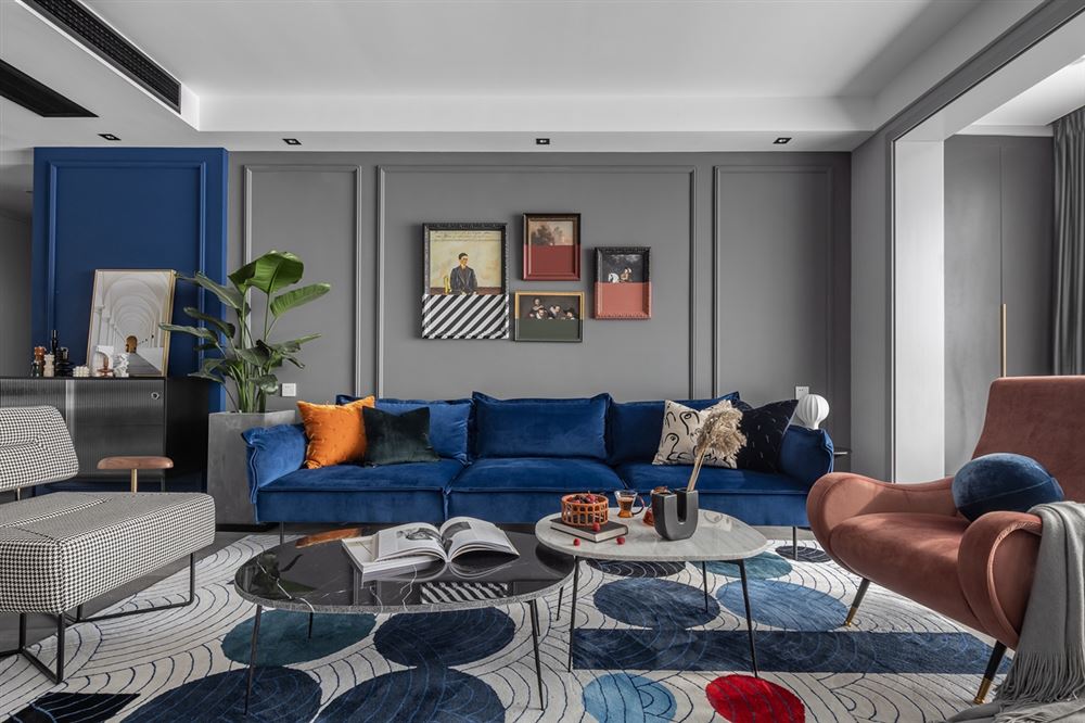 佛山市鵬瑞&middot;三龍灣1號輕奢風(fēng)格三居室裝修案例