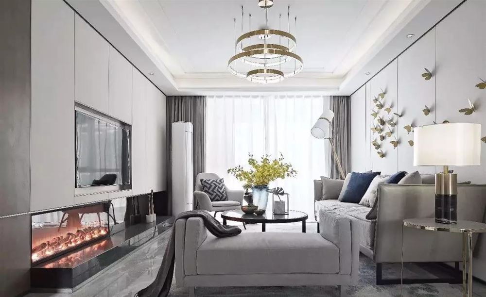 佛山市越秀御湖臺現(xiàn)代簡約風格三居室裝修案例