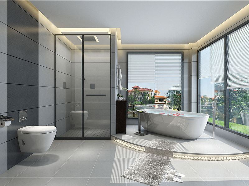 自貢市銀海&middot;金域國(guó)際一期輕奢風(fēng)格別墅裝修案例