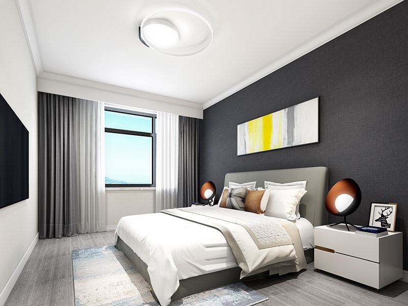 常州市懷德名園現(xiàn)代簡約風格二居室裝修案例