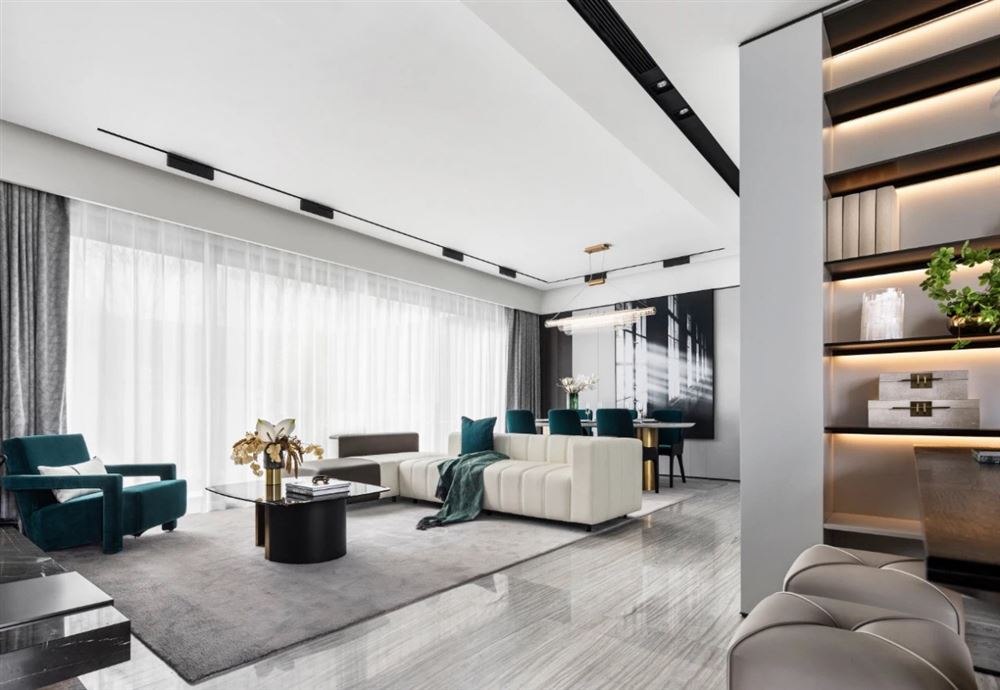 江門市明泰城輕奢風(fēng)格復(fù)式裝修案例