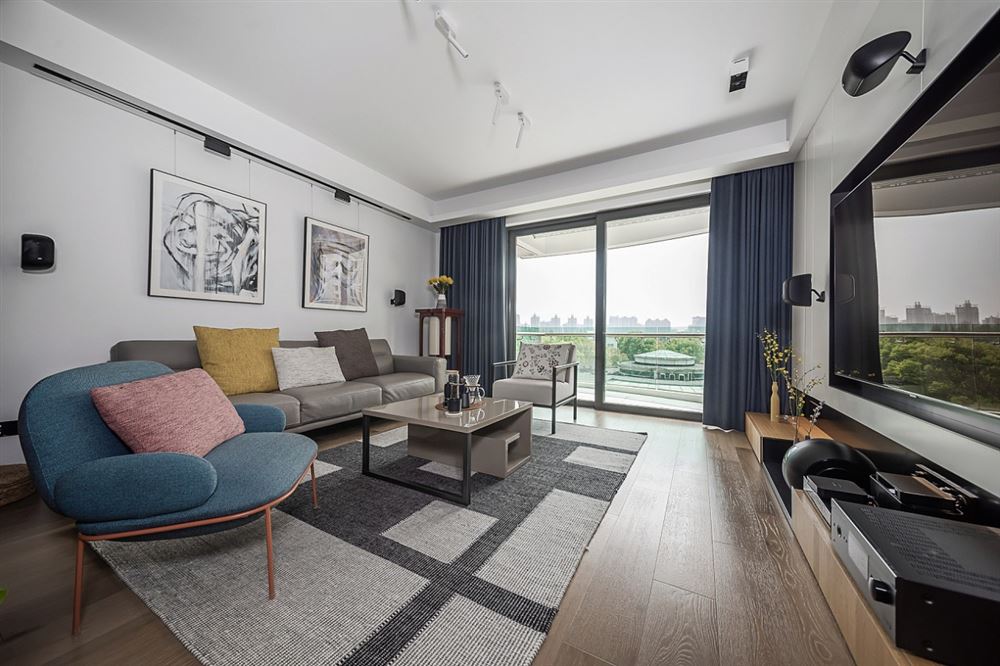 江門市富都新村現(xiàn)代簡約風格三居室裝修案例