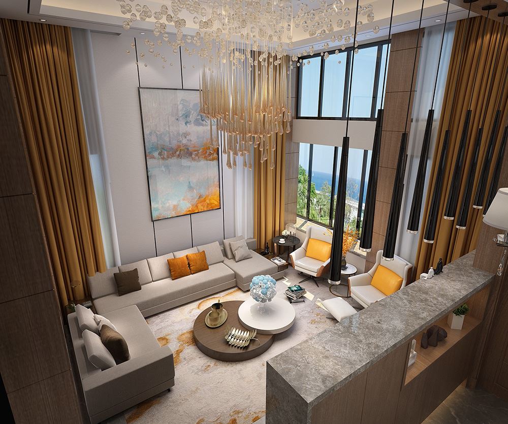 佛山市美的鷺湖森林度假區(qū)輕奢風(fēng)格別墅裝修案例