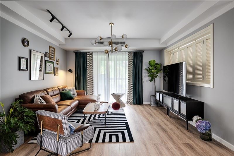 惠州市中天彩虹城北歐風格三居室裝修案例