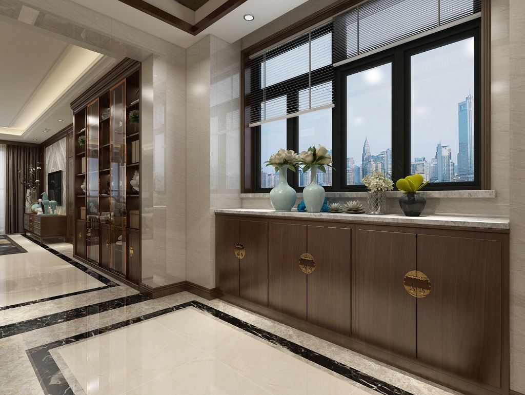 茂名市金源時代歐式風(fēng)格三居室裝修案例