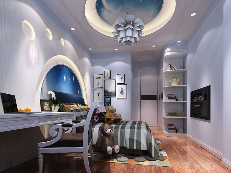 佛山市順德自在城歐式風(fēng)格三居室裝修案例