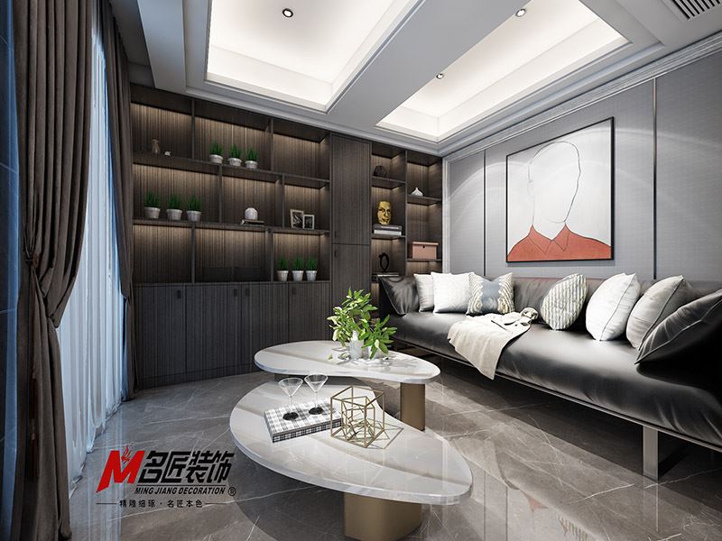 揭陽市博雅苑D區(qū)北歐風格四居室裝修案例