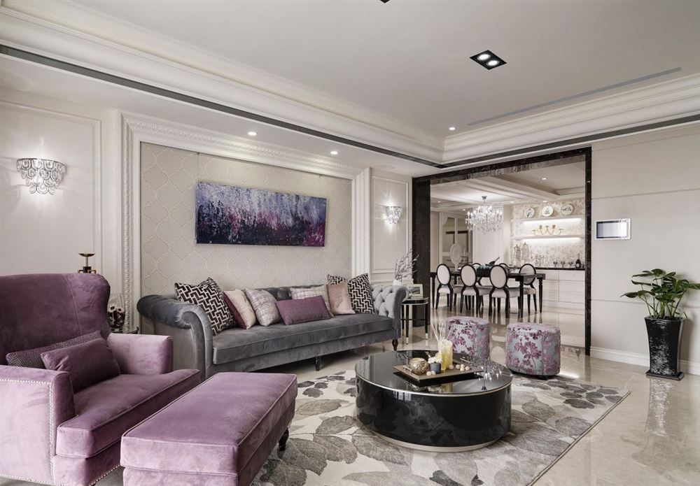 廣州市星河灣半島歐式風格四居室裝修案例