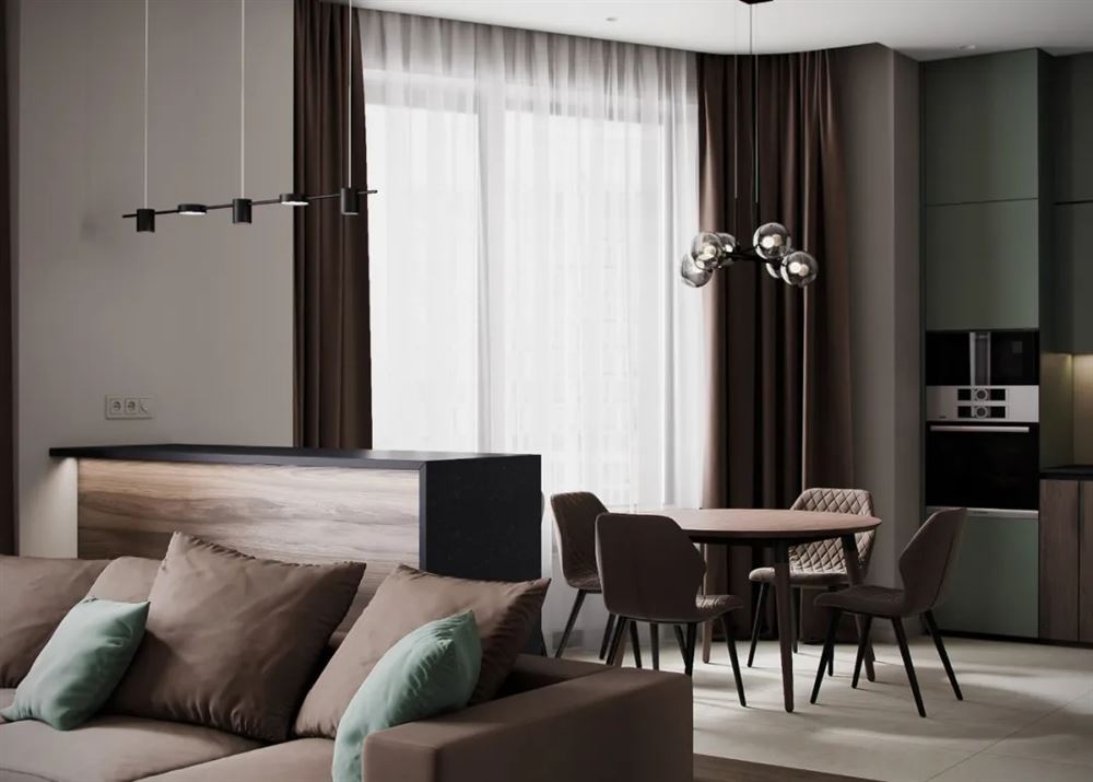 江門市名門壹號現(xiàn)代簡約風格三居室裝修案例