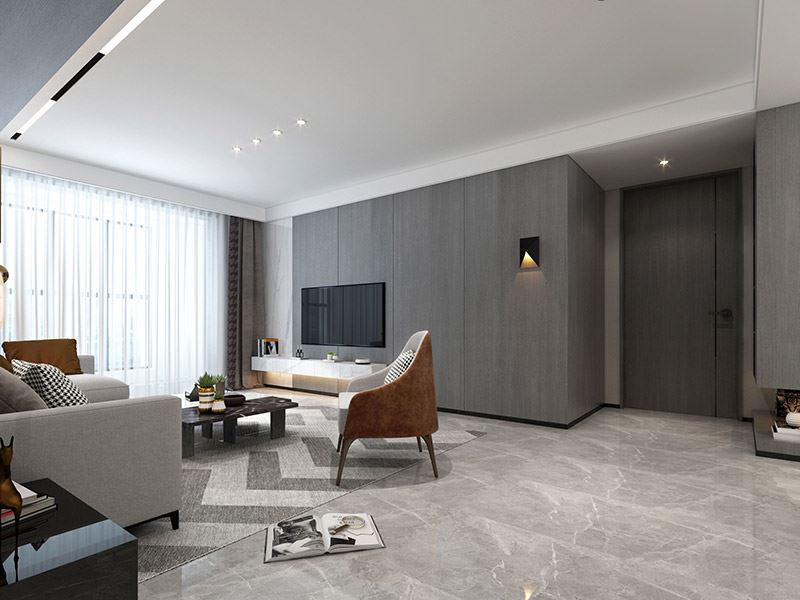 河源市得嘉花園現(xiàn)代簡約風(fēng)格三居室裝修案例