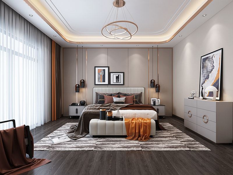 楚雄彝族自治州濱河苑輕奢風格別墅裝修案例