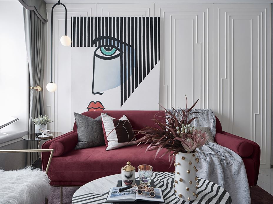 江門(mén)市柏麗灣輕奢風(fēng)格三居室裝修案例