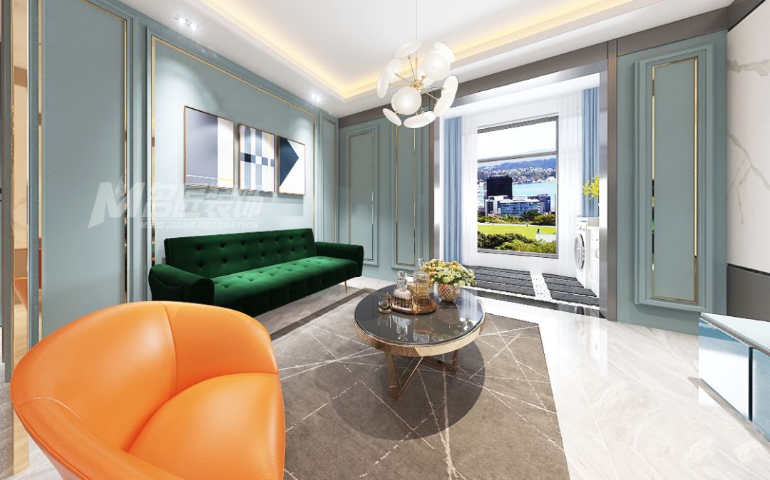 小戶型北歐輕奢室內(nèi)裝修設(shè)計(jì)-客廳 小戶型北歐輕奢室內(nèi)裝修設(shè)計(jì)-客廳