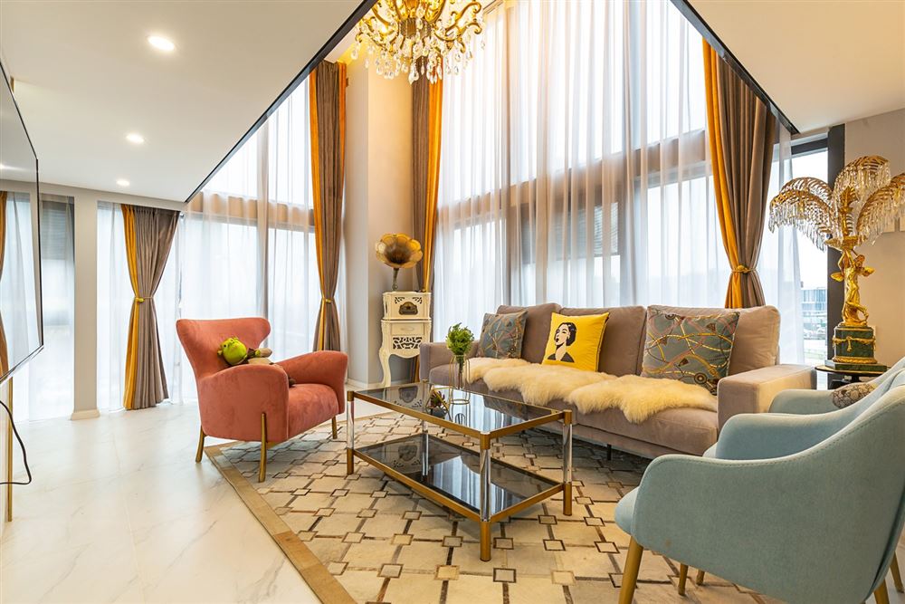 楚雄彝族自治州北浦嘉園輕奢風(fēng)格復(fù)式裝修案例