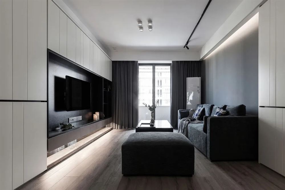 惠州市保利陽光城現(xiàn)代簡約風格三居室裝修案例