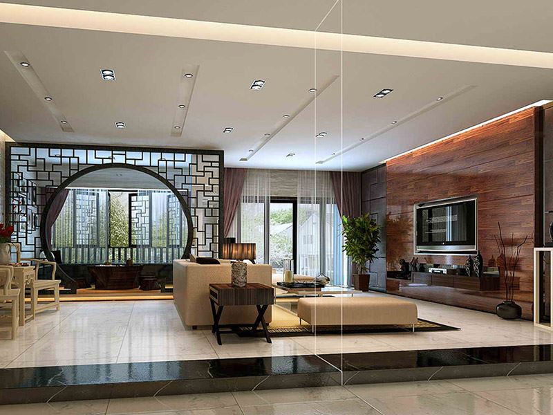 佛山市時(shí)代南灣新中式風(fēng)格別墅裝修案例