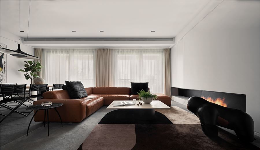 佛山市保利和悅濱江現(xiàn)代簡約風格四居室裝修案例