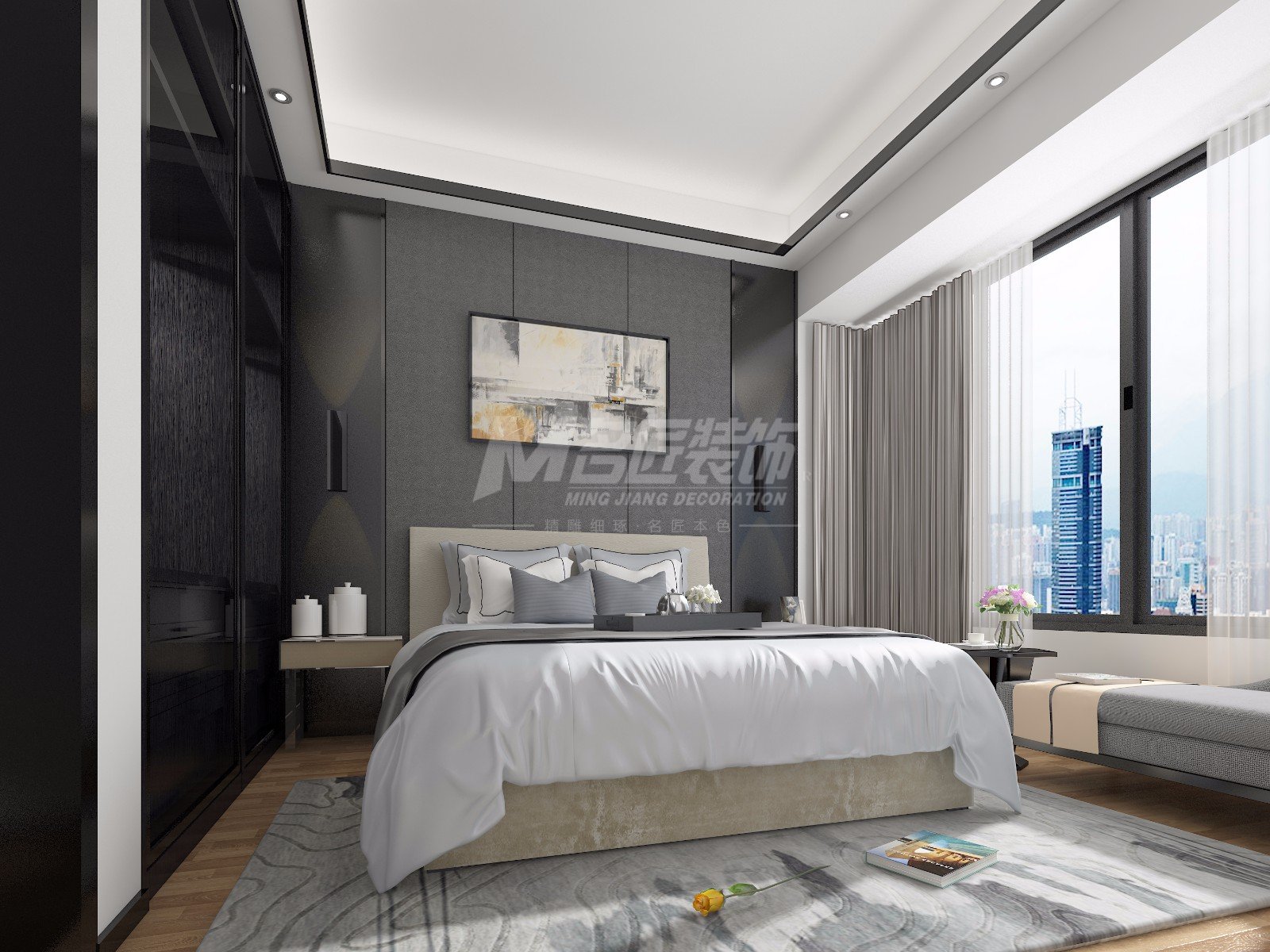 茂名市茂豐花園現(xiàn)代簡約風(fēng)格四居室裝修案例