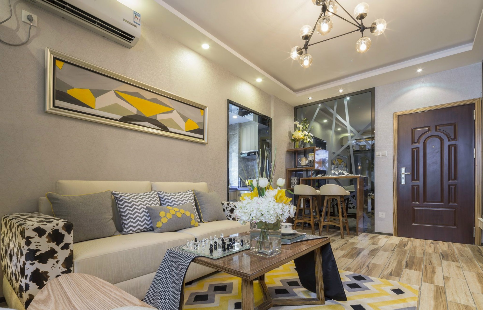 佛山市保利御江南現(xiàn)代簡約風格二居室裝修案例