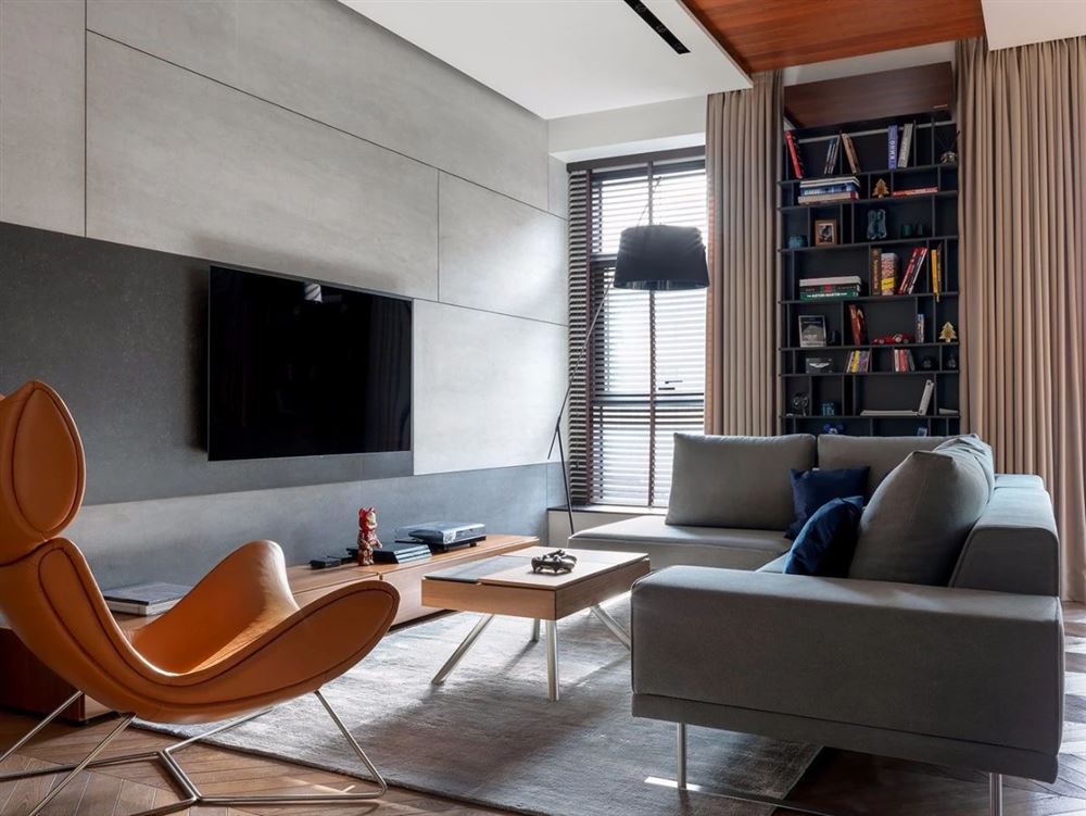 南寧市天昌東盟中央城輕奢風格三居室裝修案例